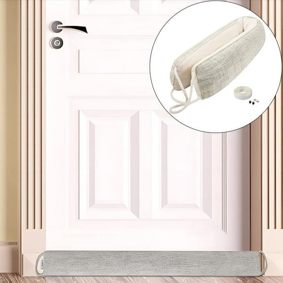 ZZYuan Big Clearance Marwood Under Door Stopper 30 Inch Wind Stopper for Door & Window Weighted French Air Stopper Front Door Noise for Bottom Of Door with Hanging Loops New!