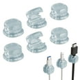 thumbnail image 1 of ZZYuan Big Clearance Self Adhesive Cable Holder Pack Of 6 Desk Cable Organiser Management Cable Organiser Cable Holder Desk Charging Cable Organiser for Bedside Table (6 Pieces) New!, 1 of 9