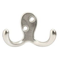 ZZYuan Huge SALE! Coat Hooks Double Prong Coat Hooks Wall Mounted With Screws No Black Coat Hooks for Hanging Towel Coat Bag Hat Cup Key Hooks