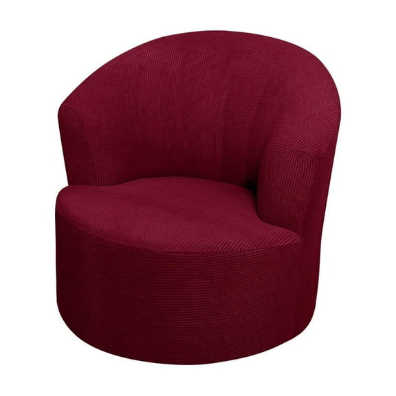 ZZYuan Sofa Covers Clearance Round Club Swivel Barrel Chair Cover Modern Accent Round Club Armchair Slipcover Soft Stretch Chair Covers for Living Room Couch Covers