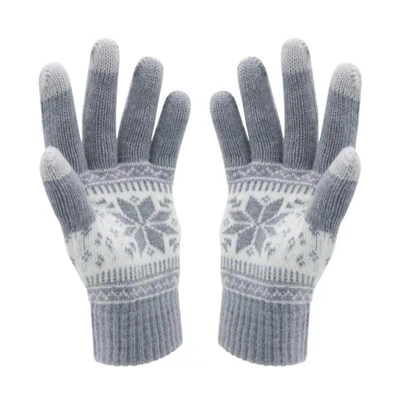 ZZYuan Winter Gloves - Women's Winter Gloves, Men Knit Gloves for Cold Weather Driving Biking Running
