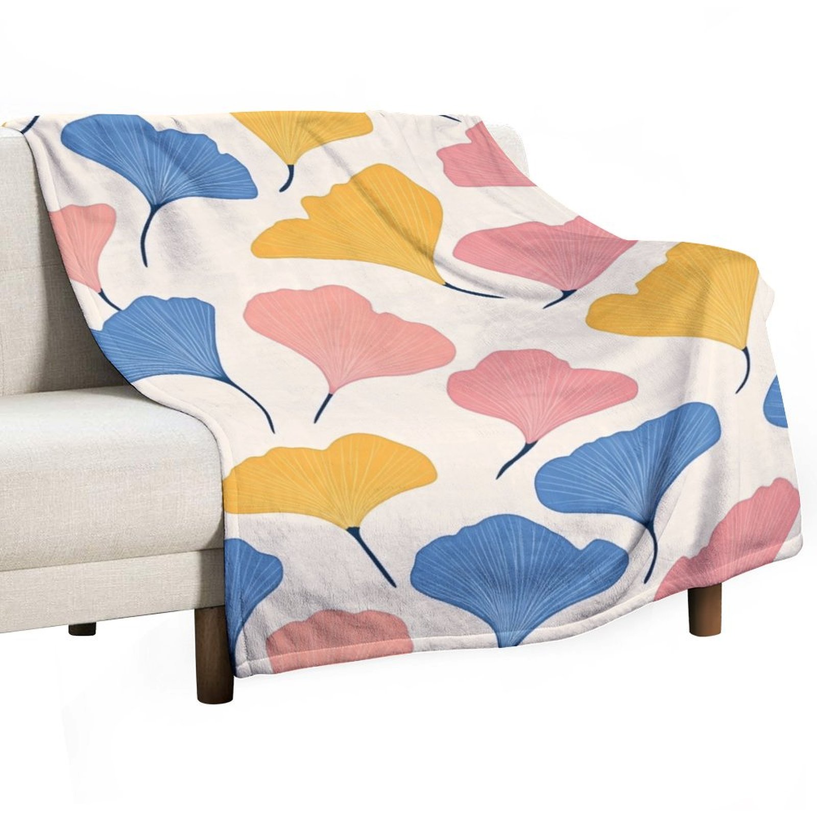 ZZZHY Amusing Ginkgo Biloba12 Throw Blanket, Soft Fuzzy Throw Blanket