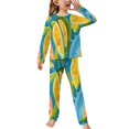 ZZZHY Fresh Star Fruit 251 Print Girls' Pajamas Set Kids Long Sleeve