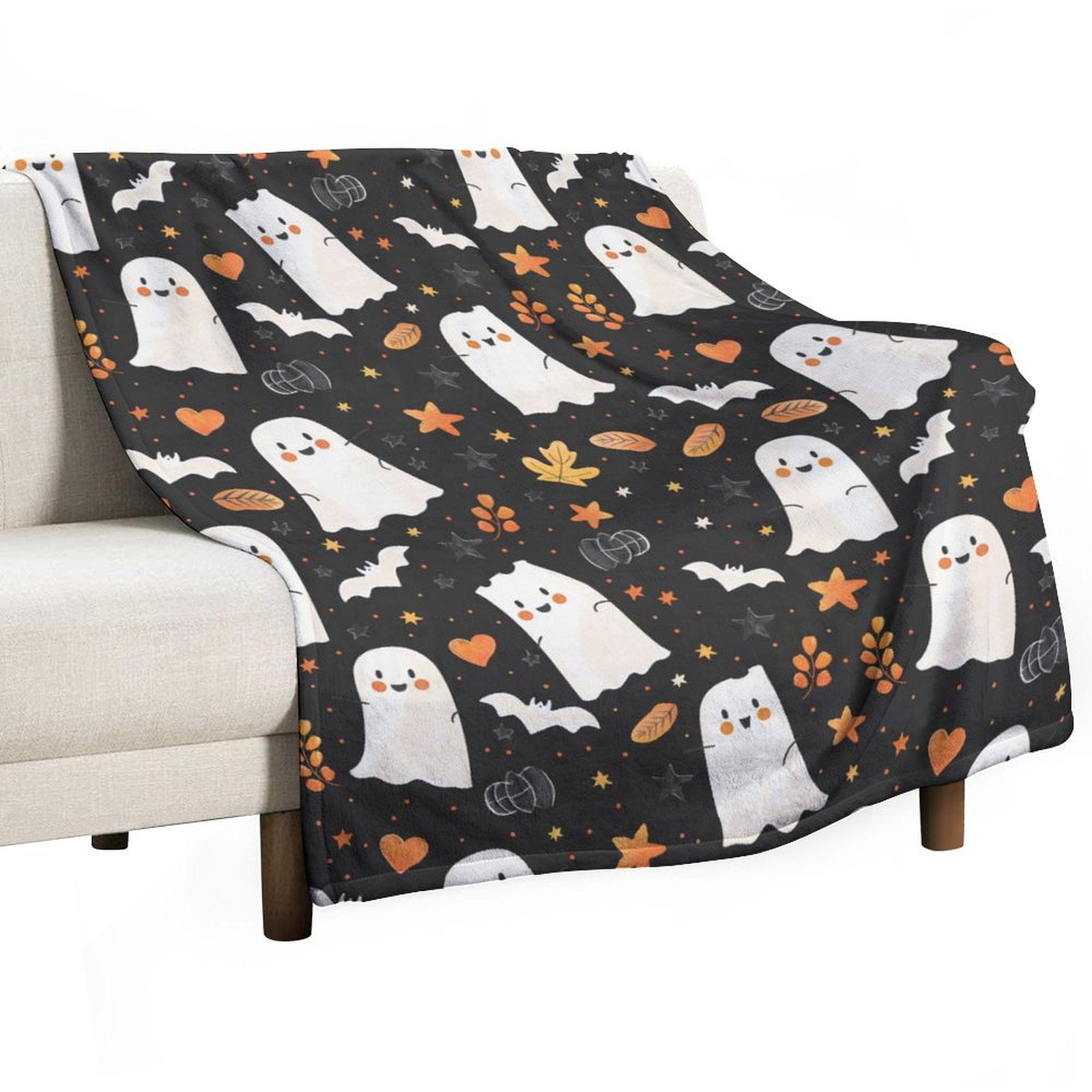ZZZHY Ghost Heart Joy357 Throw Blanket, Soft Fuzzy Throw Blanket