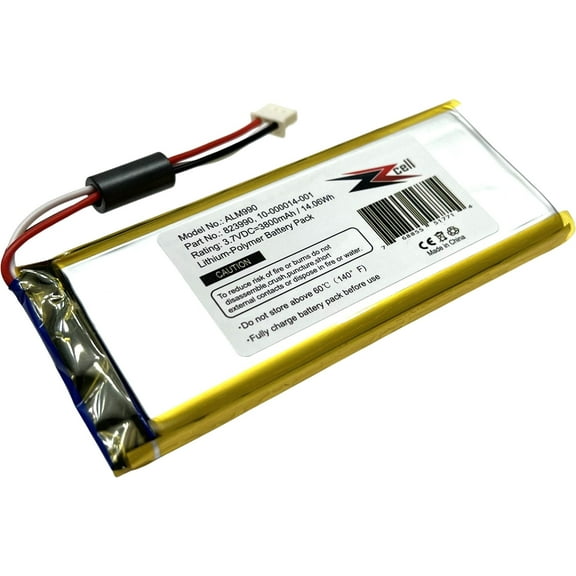 ZZcell ALM990 Battery Replacement for ADT Panel SmartThings, 823990, 10-000014-001, 2GIG GC3 Panel, SP1-GC3, GC3e Panel 3.7Volts 3800mAh