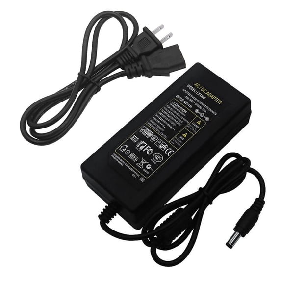 ZZkhGO 12V 5A Power Adapter for LED Strip Lights, 60W AC to DC Adapter Supply, Universal 12 Volt 5 Amp for Router Camera Audio Video