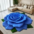 thumbnail image 1 of ZZkhGO 3D Flower Pattern Area Rug, Soft Non-Slip Crystal Velvet Carpet, 60x60cm Floor Mat for Bedroom Living Room, 1 of 6