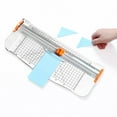 thumbnail image 1 of ZZkhGO A4 Plastic Base Paper Cutter Trimmer, Replaceable Blade Sheet Cutter Tool, Portable Desktop Trimmer for Home Craft Photos Cards, 1 of 3