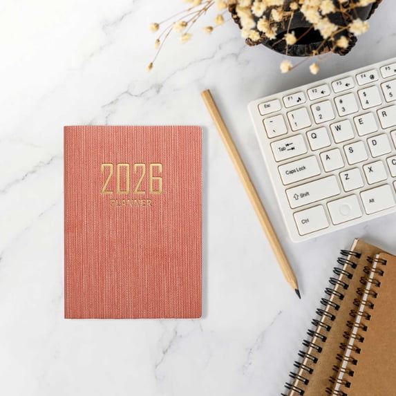 ZZkhGO A7 Mini Notebook Organizer, Daily Planner Notebook for Travel Diary, 64 Sheets Pocket Notebook for Planner Journal Memo