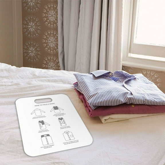 ZZkhGO Automatic Clothes Folding Board, Lazy Folding Tool for Shirts, Compact Laundry Organizer for Wardrobe Drawer Travel