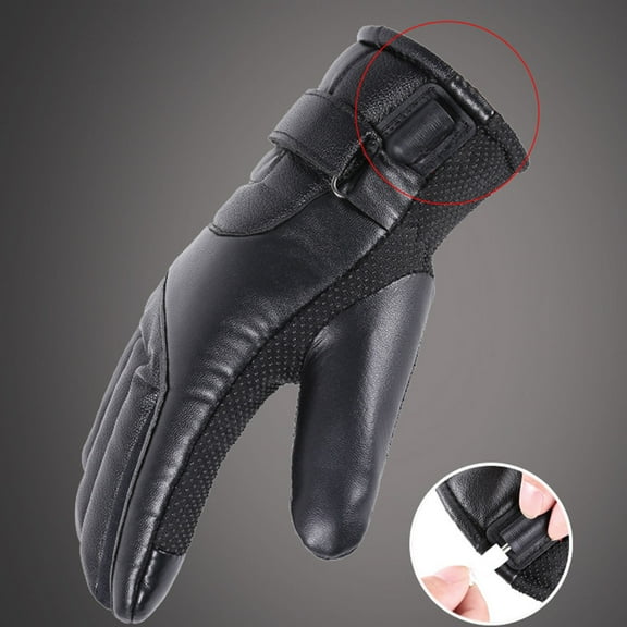 ZZkhGO Battery Powered Heated Gloves, Touchscreen Winter Warm Gloves, Windproof Thermal Gloves for Ski Camping Motorcycle