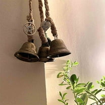 ZZkhGO Blessing Bells Wind Chimes, Witchcraft Door Protection Decor, Hanging Evil Clear Negative Energy Amulet