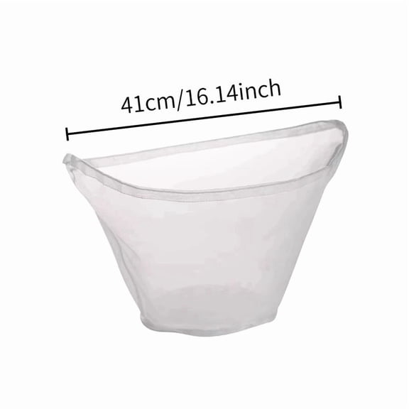 ZZkhGO Bowl Shaped Fine Mesh Water Squeezer, Vegetable Filling Squeeze Bag with Efficient Filtration, Milk Tea Coffee Filter Strainer for Kitchen Home Bubble Tea