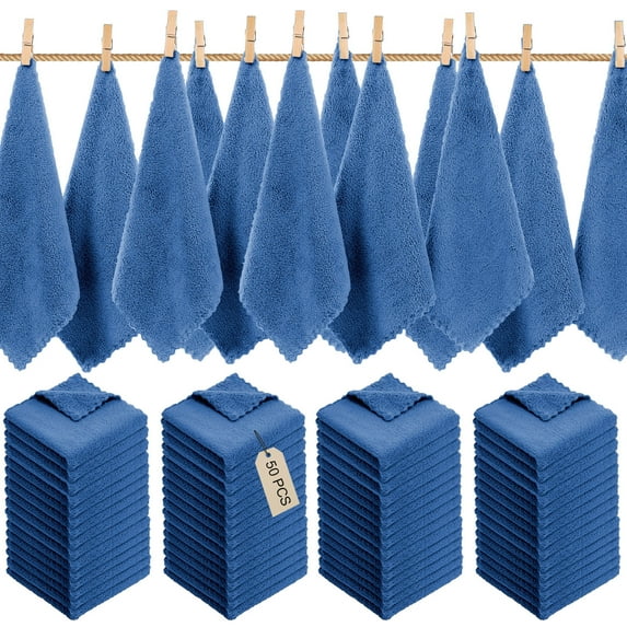 ZZkhGO Bulk Soft Bath Towels 50 Pack, Value Pack Polyester Towels, Highly Absorbent Towels for Commercial Use, Gym, Salon, Hospitality