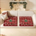thumbnail image 1 of ZZkhGO Christmas Plush Cushion, Red Polyester Mat for Sofa Chair, Non-Slip Bottom with Holiday Pattern, 1 of 7