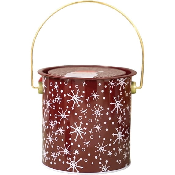 ZZkhGO Christmas Vintage Cookie Jar, Airtight Cookies Container with Lid, Large Tin Canister for Kitchen Counter Gift Giving