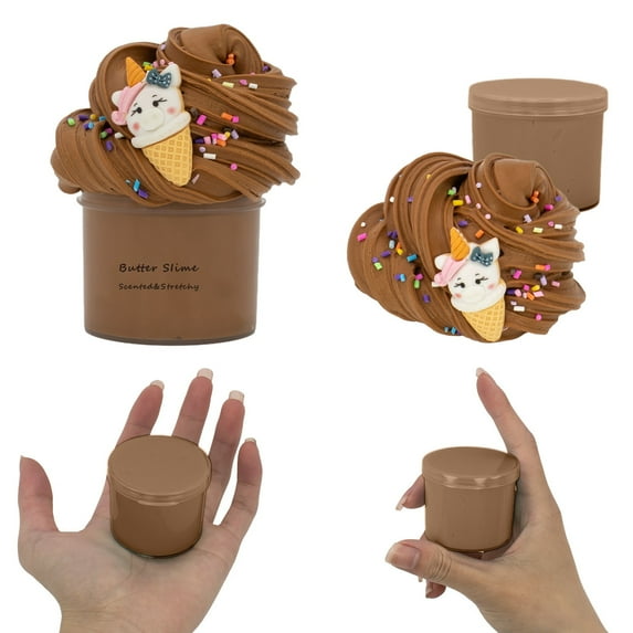 ZZkhGO Cloud Clay Toy, 70ml Furry Butter Colored Slime, Non-Settling Stretch DIY Craft Kit