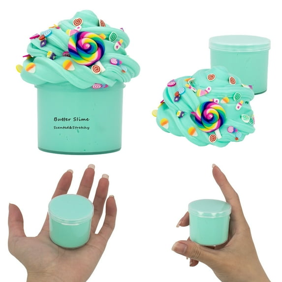 ZZkhGO Cloud Clay Toy, 70ml Furry Butter Colored Slime, Non-Settling Stretch DIY Craft Kit