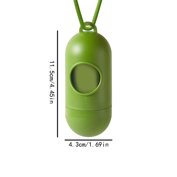 ZZkhGO Compact Pet Waste Bag Carrier Dispenser, Portable Poop Bag Holder with Clip, Convenient Dog Walking Accessory with Handle
