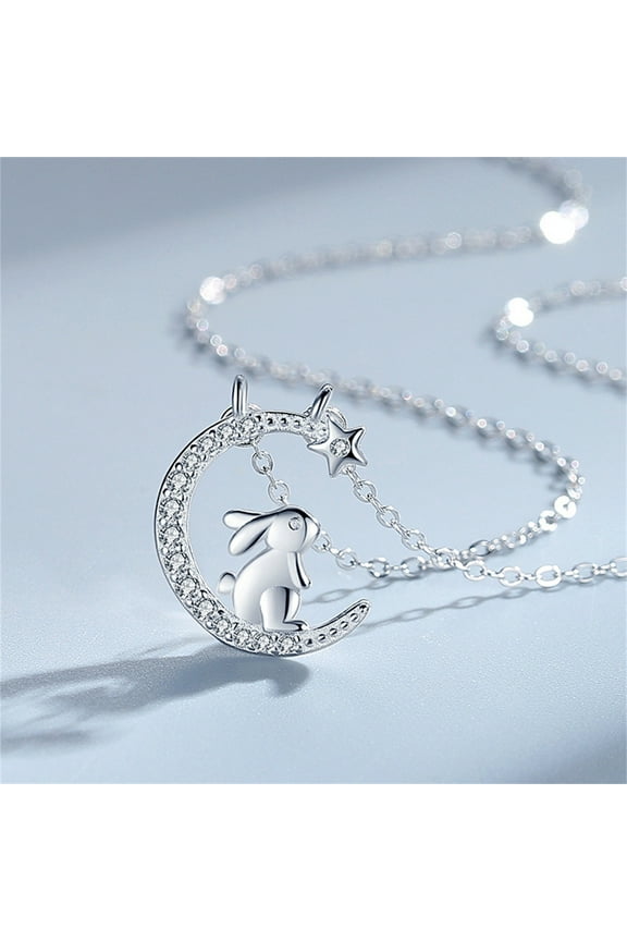 Cubic Zirconia Shape Necklace, Adjustable Length Necklace for Women, Gift Necklace for Birthday Christmas