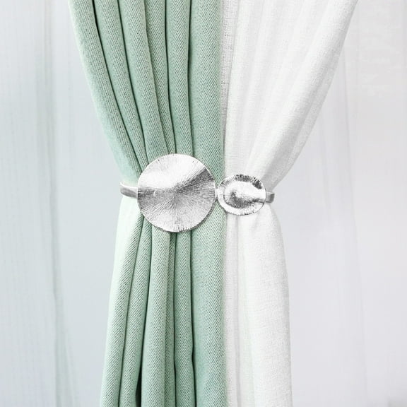 ZZkhGO Curtain Tiebacks, Alloy Leaf Curtain Holdbacks for Drapes, Modern Adjustable Curtain Ties for Thin or Thick Home Office Window Draperies