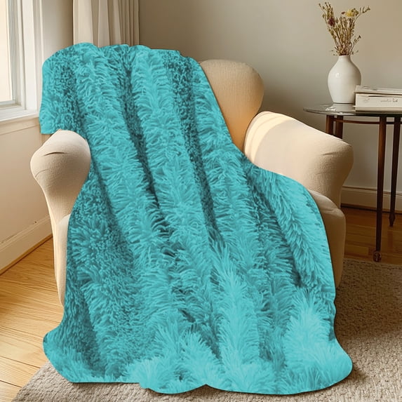 ZZkhGO Double Sided Velvet Throw Blanket, Super Soft Fuzzy Couch Sofa Blanket, Microfiber Bed Cover for Home Decor Gift