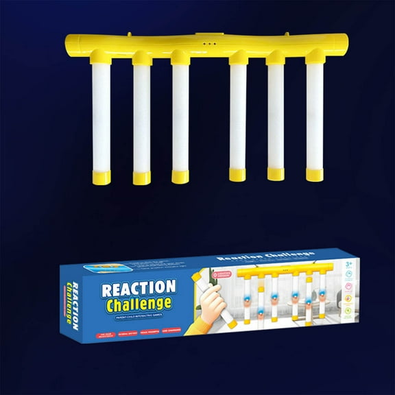 ZZkhGO Drop Sticks Game, Removable Hand Eye Coordination Trainer, 3 Speed Flashing Light Reaction Game for Adults Family