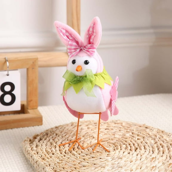 ZZkhGO Easter Decorative Bird Doll, Desktop Spring Decoration Figurine, Cute Bird Ornament for Holiday Table Mantle Shelf Display