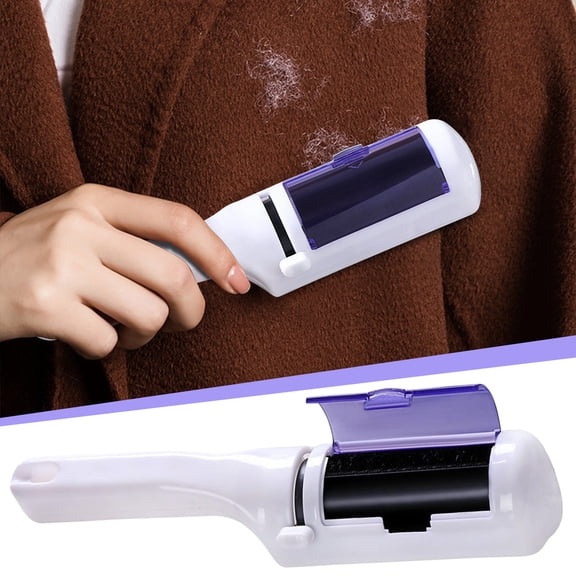 ZZkhGO Electrostatic Brush ABS Soft Hair, Reusable Lint Duster Roller, Handheld Cleaning Tool for Clothes Sofas Carpets