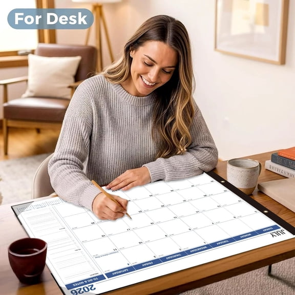 ZZkhGO Erasable Wall Calendar, Undated 12 Month Schedule Board for Year-Round Planning, Reusable Large Planner with Markers for Home Office Classroom
