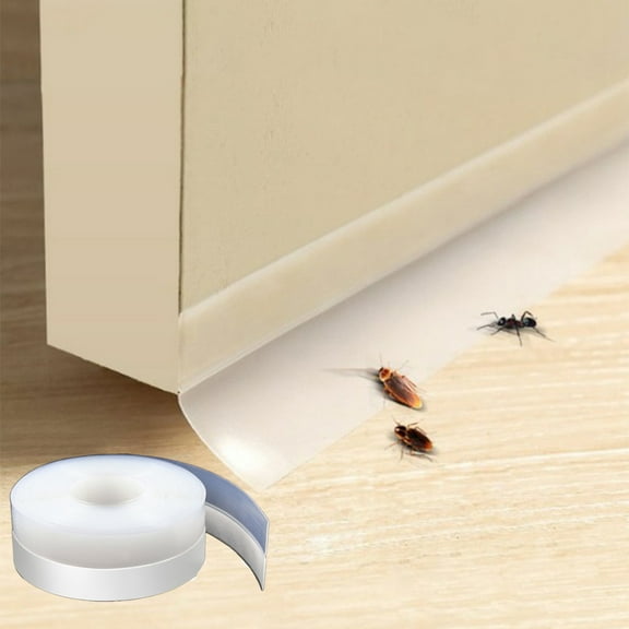 ZZkhGO Extra Long Door Seal Roll, Self Adhesive Weatherproofing Strip, Bulk Insulation Tape for Large Gap Draft Proofing
