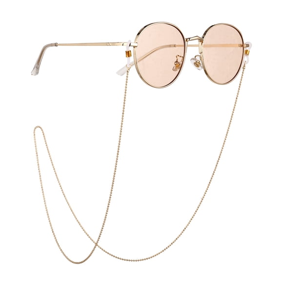 ZZkhGO Fashion Glasses Chain with Lanyard, Anti-Slip Eyewear Rope for Presbyopic Glasses, Adjustable Necklace Chain