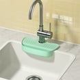 thumbnail image 1 of ZZkhGO Faucet Splatter Guard Mat, Silicone Sink Drip Catcher, Kitchen Sponge Rag Storage Rack for Countertop, 1 of 6