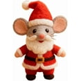 thumbnail image 1 of ZZkhGO Felt Mouse Ornaments, Handmade Wool Christmas Decorations, Needle Felted Animal Crafts for Tree Decor, 1 of 1