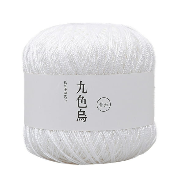 ZZkhGO Fine Lace Crochet Thread, DIY Woven Crochet Yarn 8th, Soft Thread for Handcraft Knitting Weaving