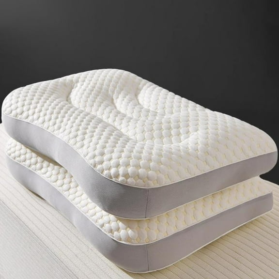 ZZkhGO Foam Ice Feeling Pillow, Knitted Cool Pillow for Home, Breathable Pillow for Hotel Bedroom
