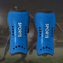 ZZkhGO Football Shin Guards, Children's Double Strap Leg Pads, Lightweight Protective Gear