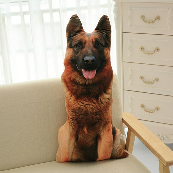 ZZkhGO Funny Dog Print Throw Pillow, Removable Plush Cushion for Sofa, Cute Decorative Pillow for Home Gift Decor