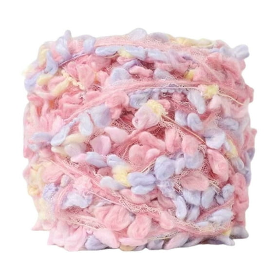 ZZkhGO Hand Spun Art Yarn, Bright Color Knitting Wool, 100g Roll Hand Blended Yarn for Scarves Hats Bags