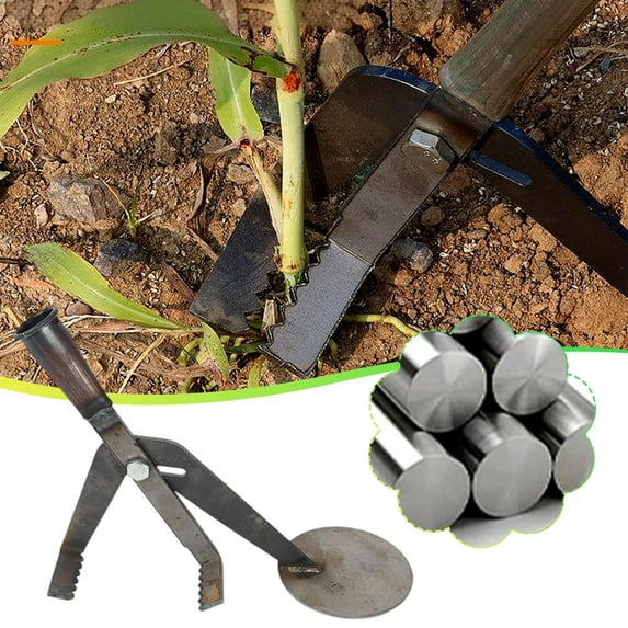 ZZkhGO Heavy Duty Puller Tool, Adjustable Weed Removal Tool, High-Carbon Steel Tool for Gardening