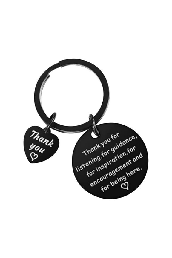Inspirational Keychain, Stainless Steel Encouragement Gift, Love Message Key Ring for Friend Family Motivation