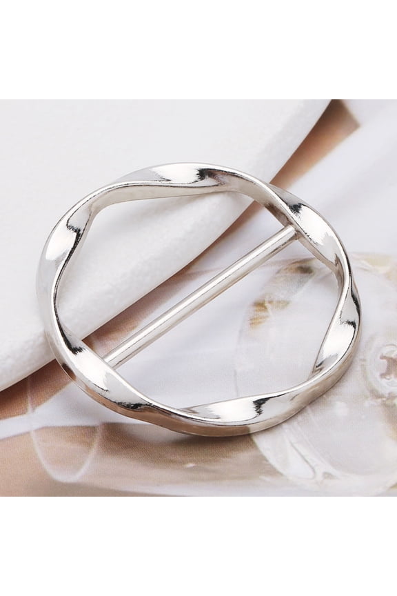 Japanese T-Shirt Knot Button Buckle, Fashion Metal Adjustable Belt Buckle, Multi Purpose Scarf Clasp for Clothing