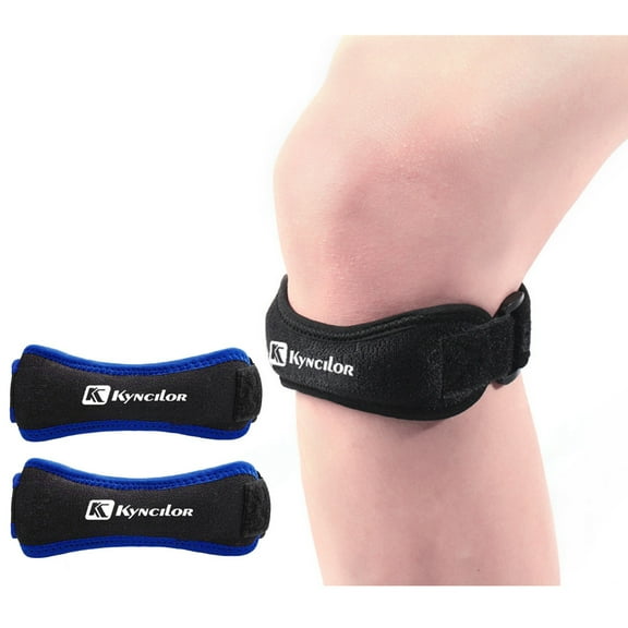 ZZkhGO Knee Brace, Patella Tendon Support Strap, Adjustable Pain Relief Guard for Sports