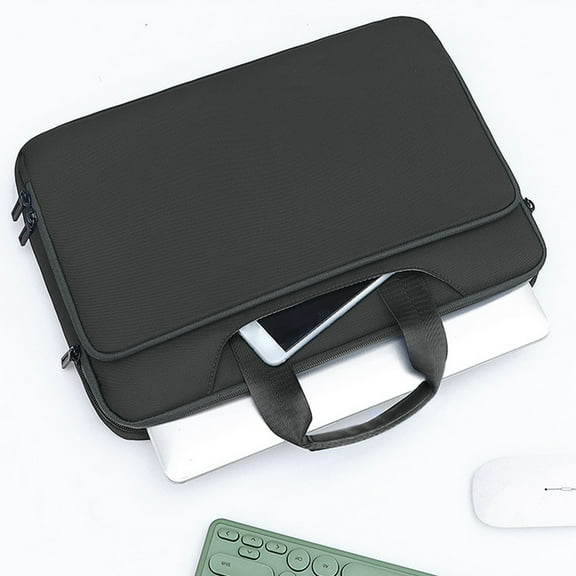 ZZkhGO Laptop Bag, 15.6-16 Inch Multi Functional Computer Bag, Sturdy Waterproof Velvet Lining Bag for Travel