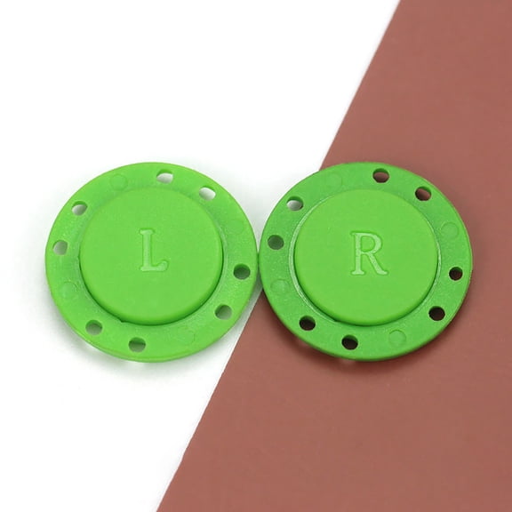 ZZkhGO Magnetic Suction Button, Heavy Duty 22mm Concealed Snap Button for Clothes, Strong Neodymium Magnet Fastener for Sweater Coat Cardigan Windbreaker, Green