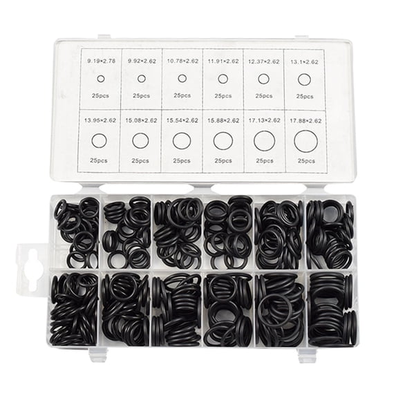 ZZkhGO Metric Rubber O-Ring Set, Automotive Gasket Assortment Kit, SAE O-Ring Collection for Sealing