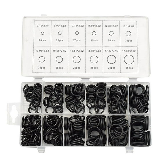 ZZkhGO Metric Rubber O-Ring Set, Automotive Gasket Assortment Kit, SAE O-Ring Collection for Sealing