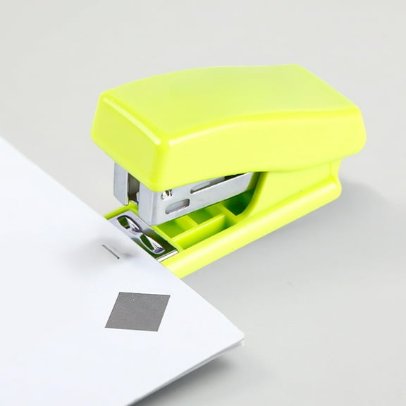 ZZkhGO Mini Cute Cartoon Stapler, Compact Metal Desk Stapler, Includes Staples for Paper Binding Craft
