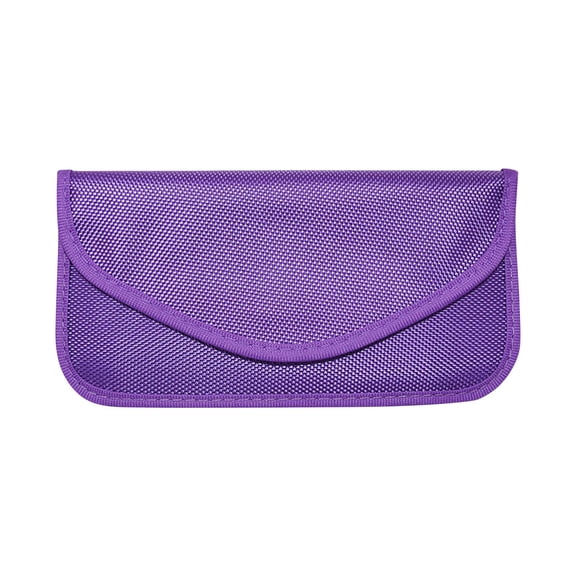 ZZkhGO Mobile Phone Signal Shielding Bag, 6.5 Inch GPS Location Tracking Blocker Pouch, Radiation Protection Faraday Bag for Pregnant Women Demagnetization, Purple