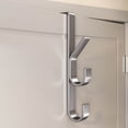 thumbnail image 1 of ZZkhGO Over Door Vertical Hook Rack, No Drill Hanging Organizer for Clothes, Multi-Prong Storage Hook for Bags Belts Jewelry, 1 of 6